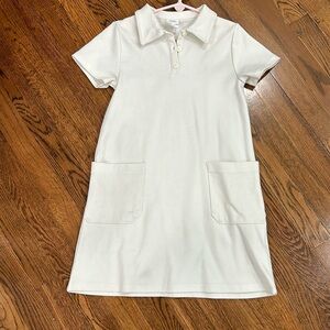 Zara golfers white dress